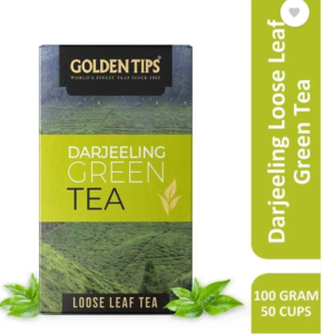 Golden Tips Darjeeling Loose Leaves Fresh Green Tea Box  (100 g)